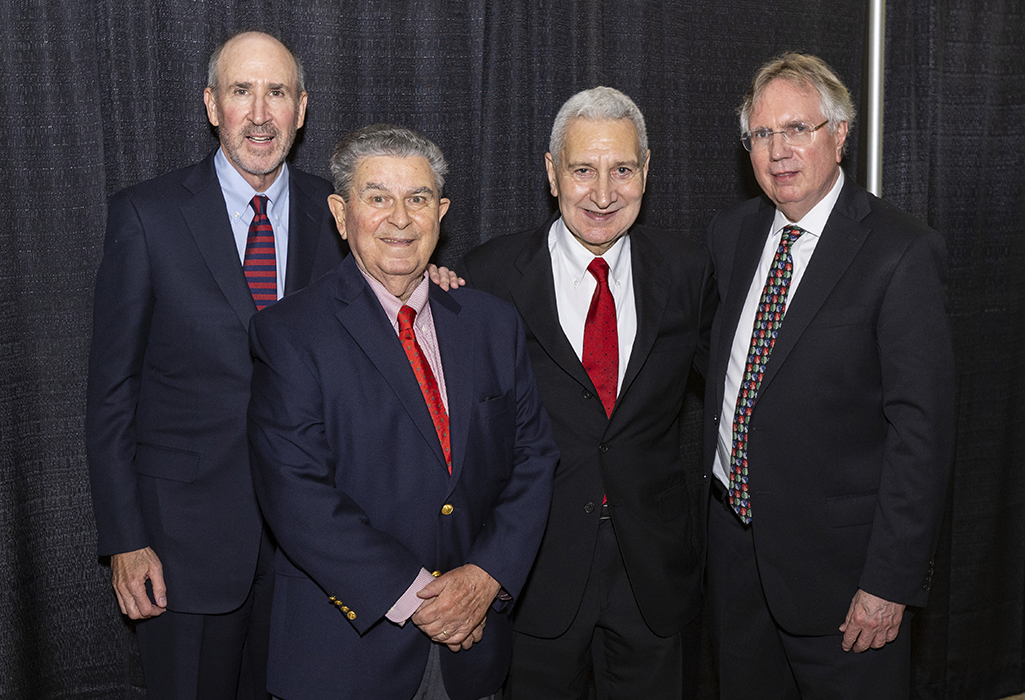 Left to right, Drs. Ira Lamster, Philias Garant, Vincent Iacono and Patrick Lloyd