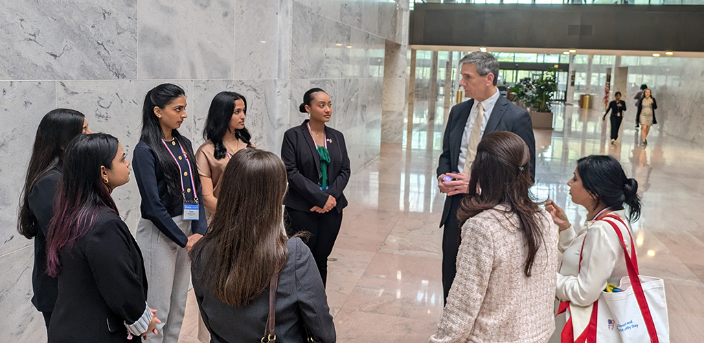SDM students and administration met with legislators  in Washington, DC, to promote numerous oral healthcare initiatives at the annual American Dental Association (ADA) Advocacy Day.