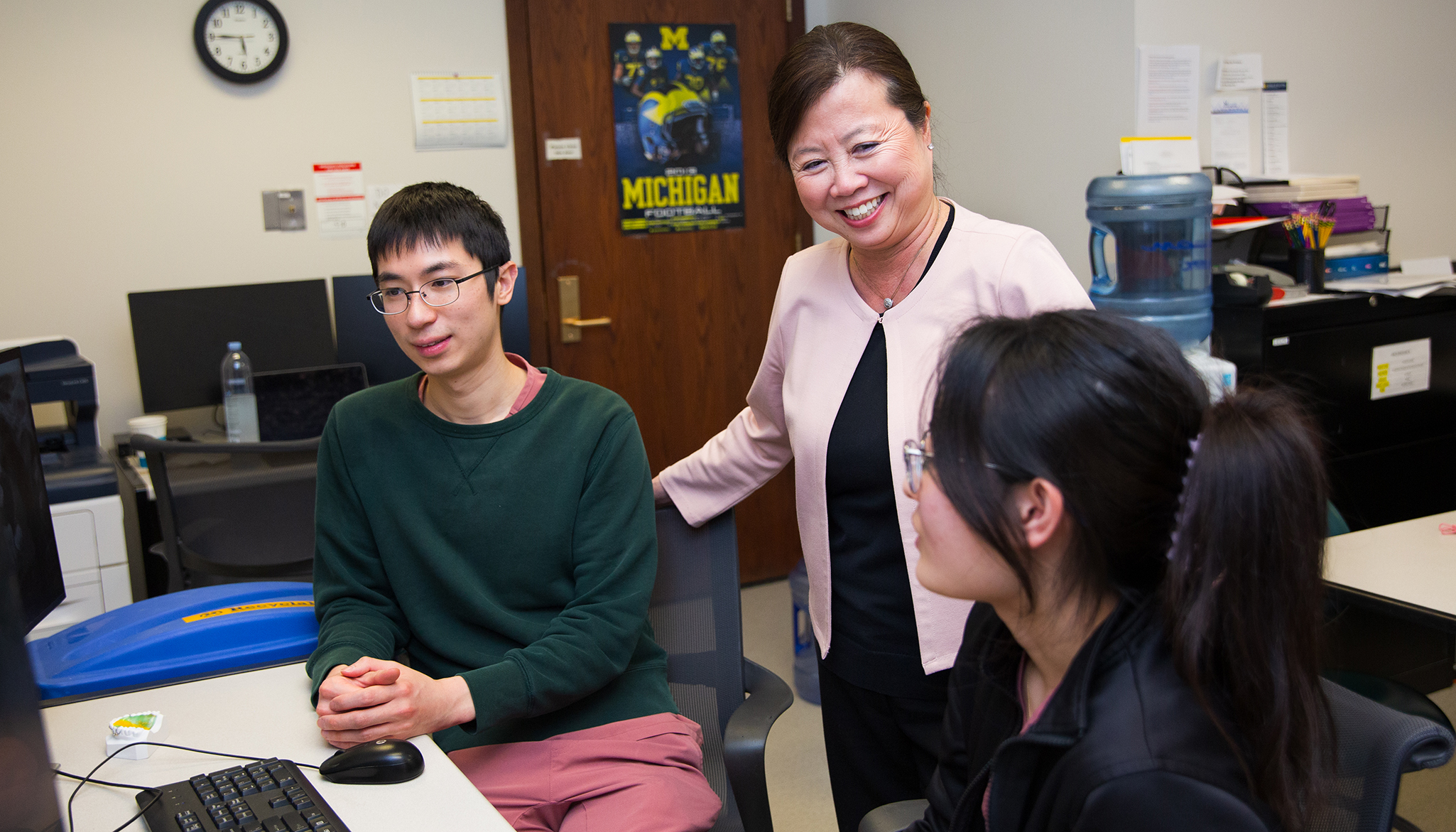 Hera Kim-Berman with residents