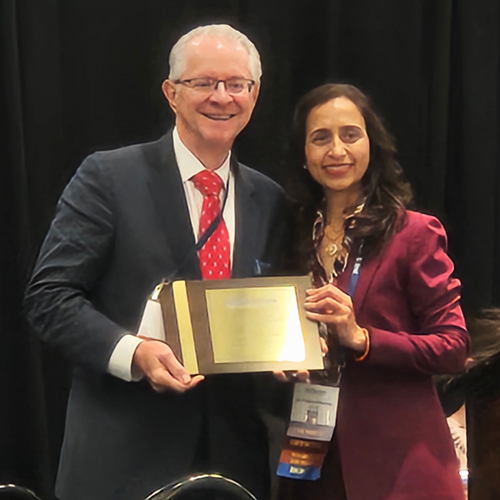 Guenter Jonke presented Service Award