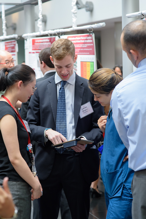 Lucas Shapiro, Class of 2018, walks through research presentation, "The accuracy and precision of optical 3D surface scans from an iPad scanner."