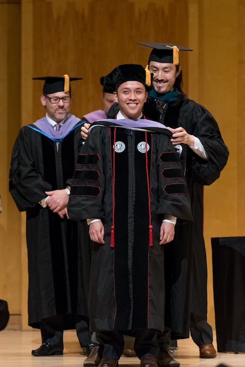 Sean T. Lee, DDS, Participates in the Hooding Ceremony