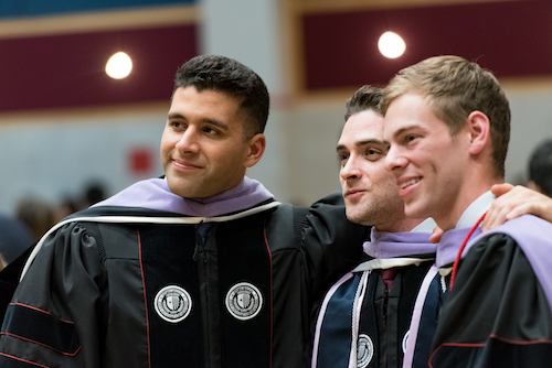 Dr. Omar Nijem, Dr. Igor Lantsberg, Dr. Luke Shapiro Celebrate Graduation