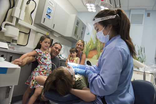 Dr. Eunjung Park Provides Free Oral Health Care at Stony Brook School of Dental Medicine's Give Kids A Smile Event