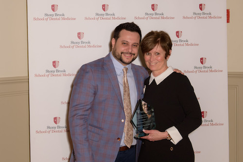 Dr. Thomas Grandville and Dr. Debra Cinotti at Stony Brook University School of Dental Medicine's Annual Senior Celebration Dinner