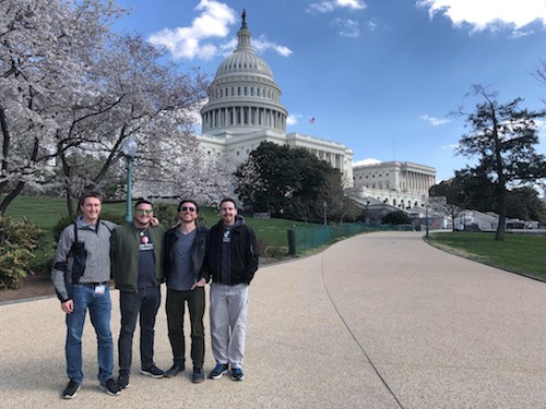 David Minoli, Joe Manzella, Rocco Tedesco, and Alexander McGuiness Attended ADA Student Lobby Day in Washington D.C.