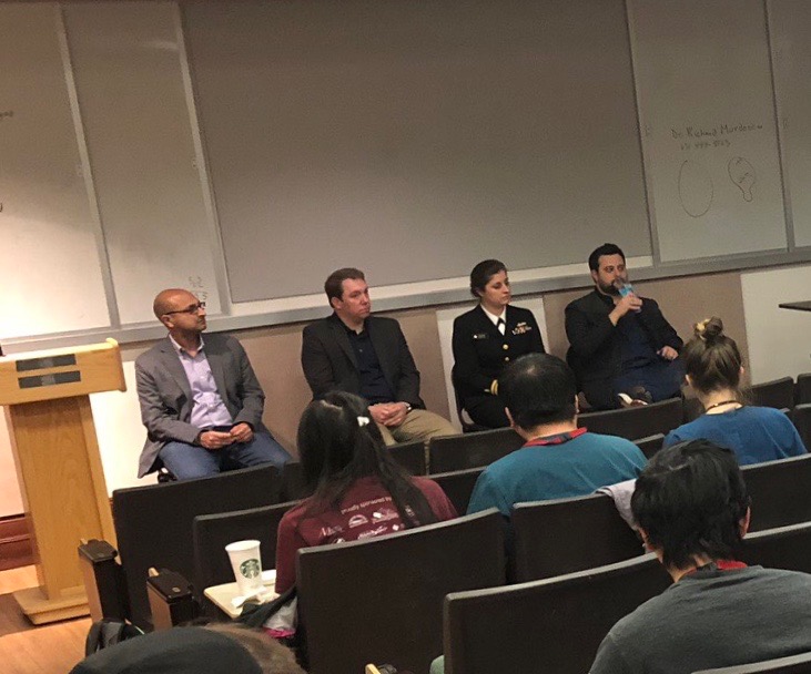 Dental industry experts conduct panel to discuss career options after dental school with Stony Brook School of Dental Medicine students.