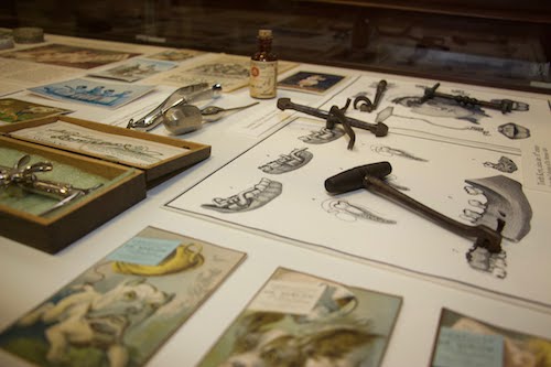 Dental Instruments on Display at Stony Brook Libraries Dental Instruments Exhibit