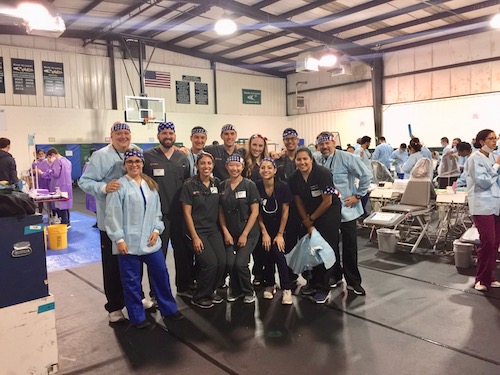 Stony Brook School of Dental Medicine Students and Faculty at a Remote Area Medical Mobile Clinic in Warsaw, Virginia