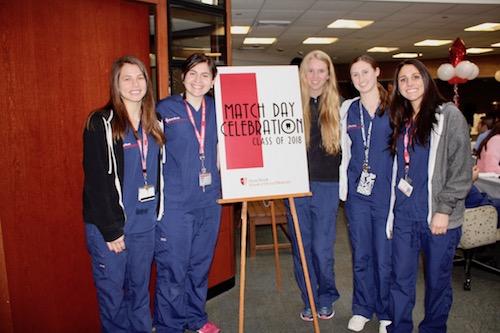 Students at Match Day Celebration