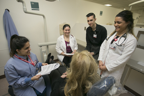 Stony Brook's PACE team is an interprofessional team of dental, nursing, and social welfare professionals that provide comprehensive screenings onsite.