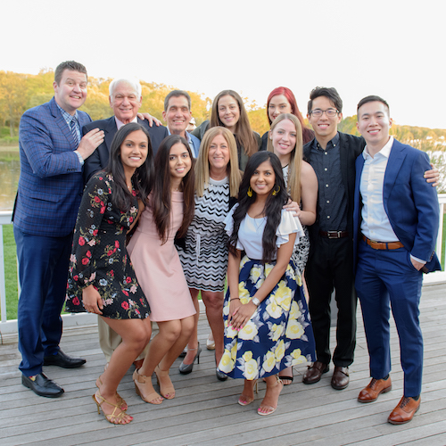 Dr. Rhona Sherwin Surrounded by Faculty, Students, and Friends